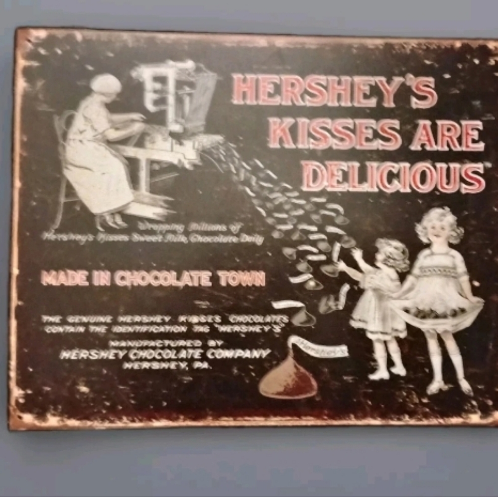 Hershey's Kisses Metal Sign
